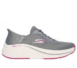 Grey Skechers Slip-ins: Max Cushioning Elite - Vanish Women's Sneakers | JUBP-54790