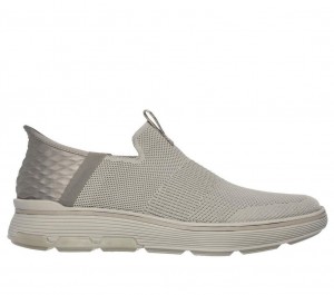 Grey Skechers Slip-ins Mn: Casual Glide Cell - Waylen Men's Dress Shoes | LIUB-80924