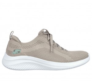 Grey Skechers Ultra Flex 3.0 - Big Plan Women's Sneakers | VLGK-54618