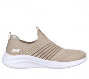 Grey Skechers Ultra Flex 3.0 - Classy Charm Women's Sneakers | SLOC-47635