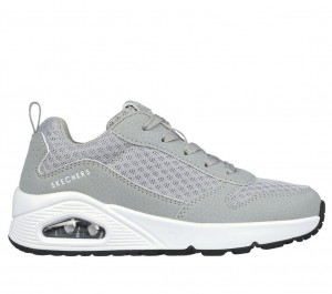 Grey Skechers Uno - Powex Boys' Sneakers | ZHFW-76085