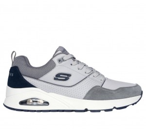 Grey Skechers Uno - Retro One Men's Sneakers | PTAF-21563