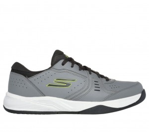 Grey Skechers Viper Court Smash Men's Sneakers | QYOD-34726