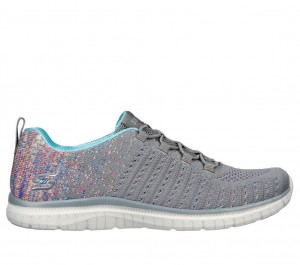 Grey Skechers Virtue Women's Sneakers | CTWY-87593