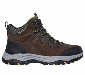 Khaki Skechers Relaxed Fit: Rickter - Branson Men's Boots | BYZJ-76315