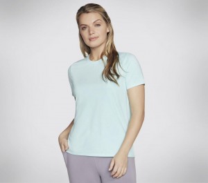 Mint Skechers Go Dri Swift Women's T-Shirt | PEFT-21864