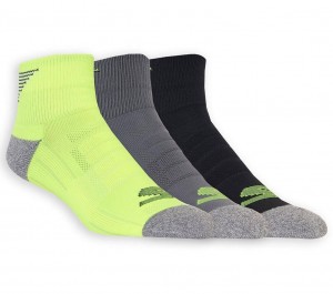 Multicolor Skechers 3 Pack Quarter Crew Athletic Men's Socks | SKTF-96407