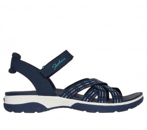 Navy Skechers Arch Fit Reggae Sport - Gotta Go Women's Sandals | FVWD-91675