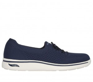 Navy Skechers Arch Fit Uplift - Florence Women's Slip On | OKGJ-50471