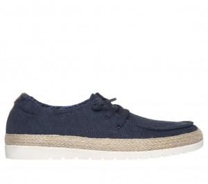 Navy Skechers Bobs Flexpadrille 3.0 - Coast Trip Women's Slip On | RBCW-24859