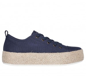 Navy Skechers Bobs Sesame - Sun Dazing Women's Walking Shoes | LESR-75394