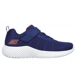 Navy Skechers Bounder - Baronik Boys' Sneakers | JFML-69804