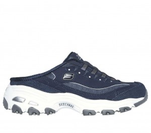 Navy Skechers D'lites - Resilient Women's Slip On | TMDE-49625