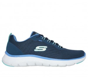 Navy Skechers Flex Appeal 5.0 Women's Sneakers | ETPK-47065