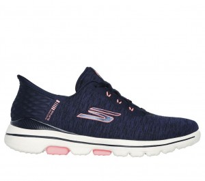 Navy Skechers Go Golf Walk 5 - Women's Slip On | UNFA-18072