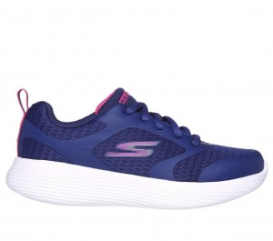 Navy Skechers Go Run 400 V.2 - Runner Reset Girls' Sneakers | OKFZ-53297