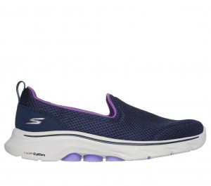 Navy Skechers Go Walk 7 - Razi Women's Sneakers | SXOB-76023