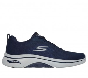 Navy Skechers Go Walk Arch Fit 2.0 - Idyllic 2 Men's Sneakers | YJQS-73065