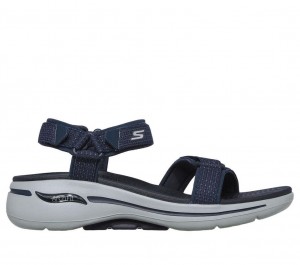 Navy Skechers Go Walk Arch Fit - Cruise Around Women's Sandals | QJAY-24051