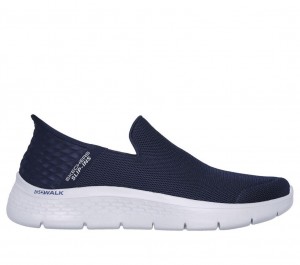 Navy Skechers Go Walk Flex - No Hands Men's Slip On | IPEB-10423