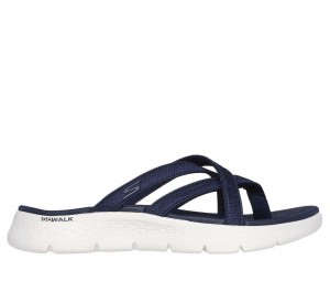 Navy Skechers Go Walk Flex - Strut Women's Sandals | YAQJ-71823