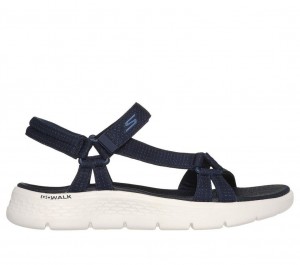 Navy Skechers Go Walk Flex - Sublime Women's Sandals | NQHU-26309