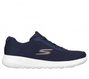 Navy Skechers Go Walk Max - Midshore Men's Slip On | PLKH-26074