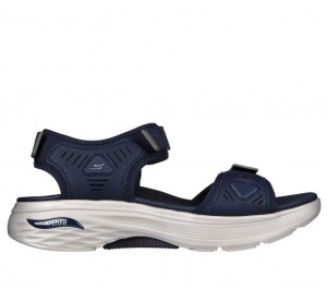 Navy Skechers Max Cushioning Arch Fit Prime - Archee Men's Sandals | YVSN-10746