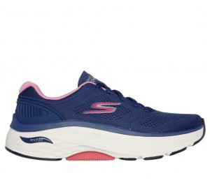 Navy Skechers Max Cushioning Arch Fit - Velocity Women's Sneakers | TFOU-63214