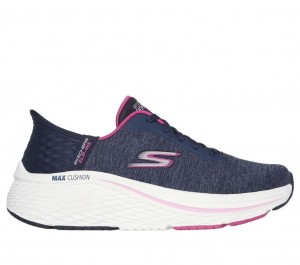 Navy Skechers Max Cushioning Elite - Prevail Women's Slip On | MXVH-37126