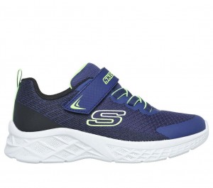 Navy Skechers Microspec Ii - Zovrix Boys' Sneakers | ZTVE-74928