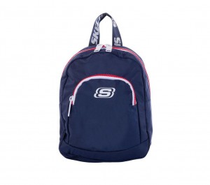 Navy Skechers Mini Americana Women's Backpack | EHFO-92461