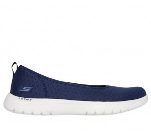 Navy Skechers On The Go Flex - Siena Women's Flats | HJCO-05698