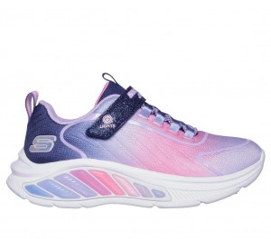 Navy Skechers Rainbow Cruisers Girls' Sneakers | ESNA-14065