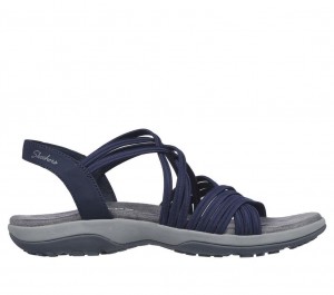 Navy Skechers Reggae Slim - Sunnyside Women's Sandals | LBOT-25918