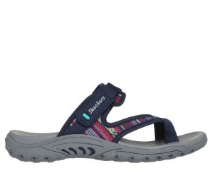 Navy Skechers Reggae - Baja Sunrise Women's Sandals | JBXT-25183