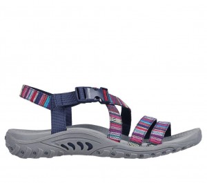 Navy Skechers Reggae - Trail On By Women's Sandals | JPBG-62135