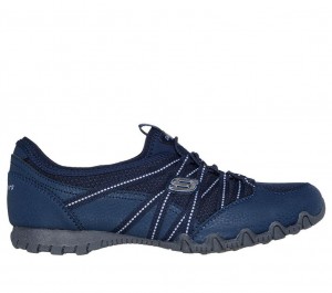 Navy Skechers Relaxed Fit: Bikers Lite - Relive Women's Slip On | BFJC-18602