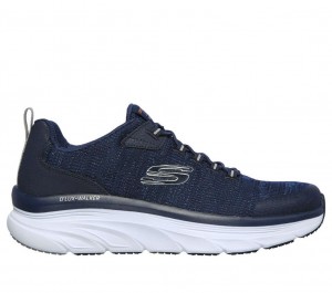 Navy Skechers Relaxed Fit: D'lux Walker - Pensive Men's Sneakers | PNUM-23145