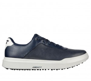 Navy Skechers Relaxed Fit: Go Golf Drive 5 Lx Men's Walking Shoes | BTNK-94602