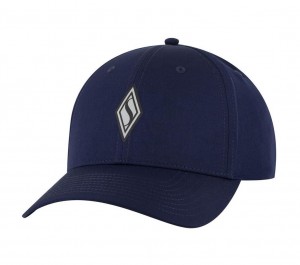 Navy Skechers Skechweave Diamond Snapback Men's Hats | NAWY-09467