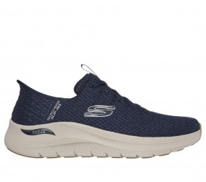 Navy Skechers Slip-ins: Arch Fit 2.0 - Look Ahead Men's Sneakers | IOFR-18023