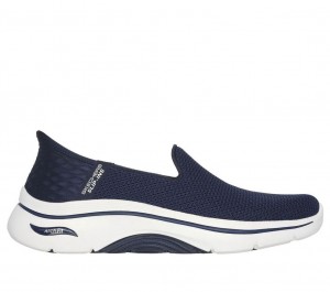 Navy Skechers Slip-ins: Go Walk Arch Fit 2.0 - Delara Women's Sneakers | KUOR-80529