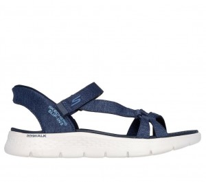 Navy Skechers Slip-ins: Go Walk Flex Sd - Illuminate Women's Sandals | KGHW-98215