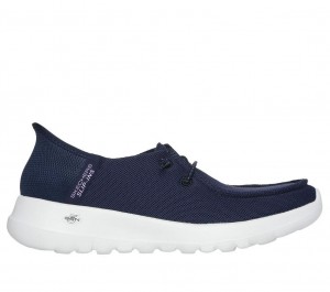 Navy Skechers Slip-ins: Go Walk Joy - Idalis Women's Boat Shoes | DIOK-13597