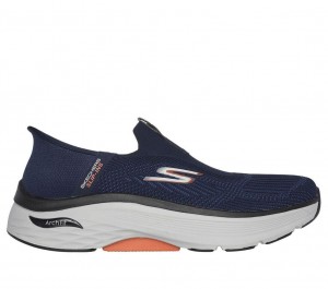 Navy Skechers Slip-ins: Max Cushioning Af - Fortuitous Men's Sneakers | URAB-05237