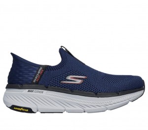 Navy Skechers Slip-ins: Max Cushioning Premier 2.0 Men's Sneakers | XYFG-78169