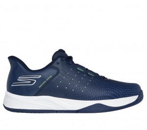 Navy Skechers Slip-ins Relaxed Fit: Viper Court Reload Men's Sneakers | IJLQ-16983