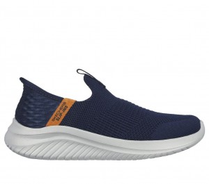 Navy Skechers Slip-ins: Ultra Flex 3.0 - Smooth Step Boys' Sneakers | FZIJ-62743