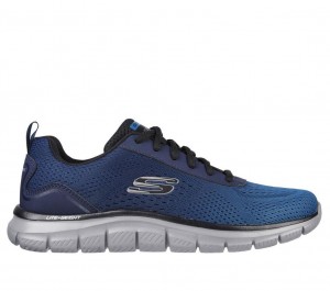 Navy Skechers Track - Ripkent Men's Sneakers | WBJR-81376